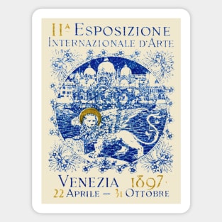 1897 International Art Exposition, Venice Italy Sticker